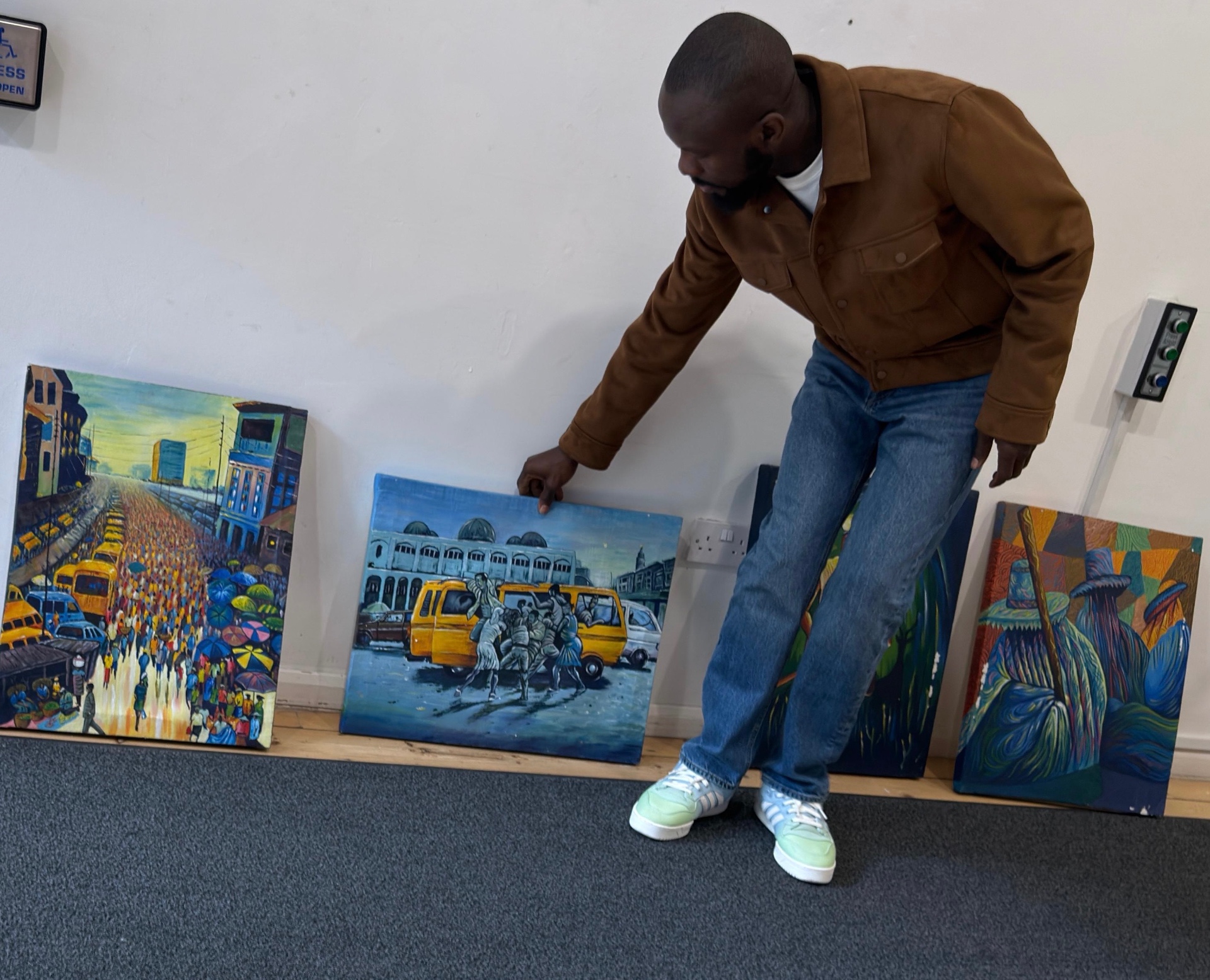 Oladimeji Muyideen Olasupo in the studio